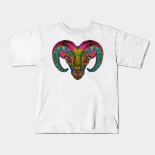 Big Horns in Mountains Kids T-Shirt